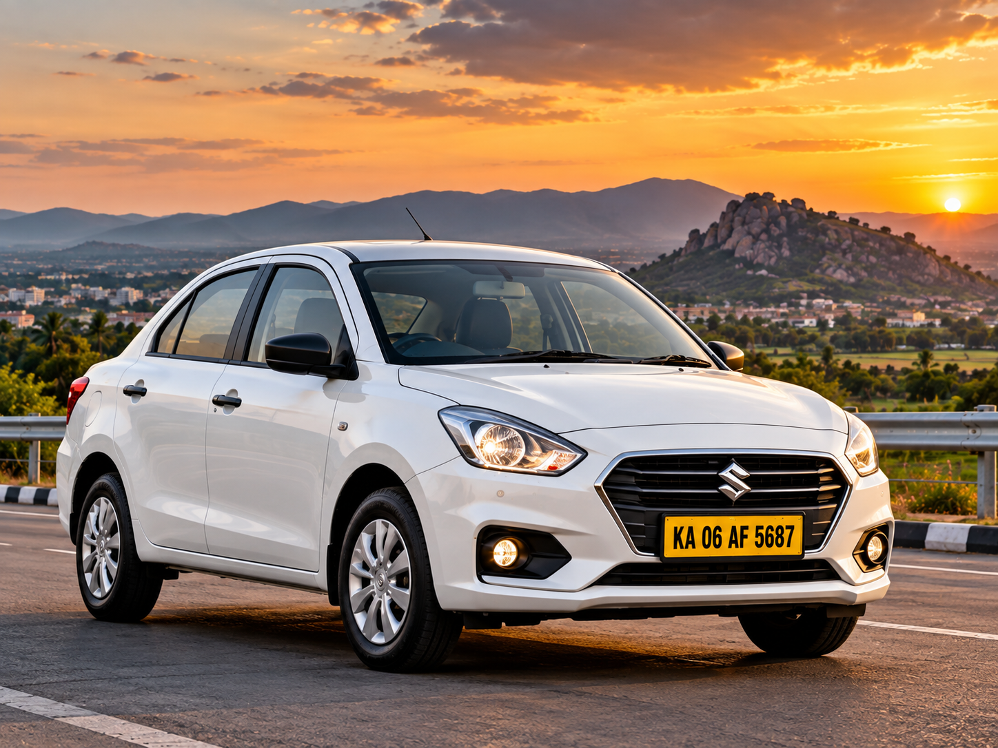 Premium sedan rental in Tumakuru